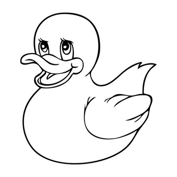 recommend clip art: duck line vector illustration