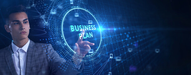 Business plan concept.Business, Technology, Internet and network concept.