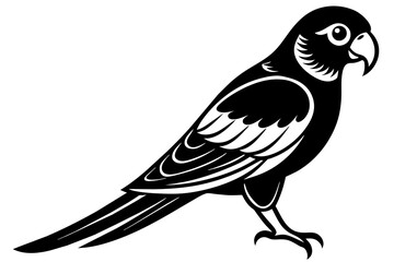  Indian-ringneck-parakeet-icon-vector-illustration