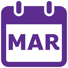 Months of year in the yearly calendar, date and time calendar