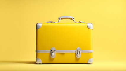 Unleash Your Wanderlust with 3D Yellow Suitcase Adventure Template for Travel Brands and Tour Providers