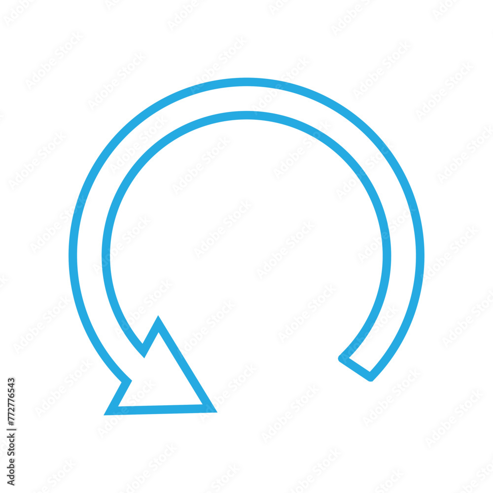 Poster refresh icon vector. reload icon vector. update icon.