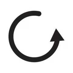 Fotobehang Circle arrow icon. Cycle, resumption , repeat concept. Vector illustration © Tanima