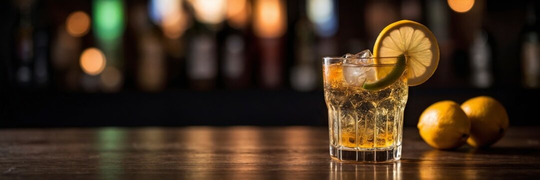 Irish Mule Cocktail on the bar counter.