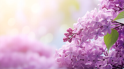 Blossom lilac flowers in spring Nature Fragrance Beauty Seasonal on blured background
 