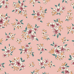 Beautiful floral pattern perfect for textile design,
