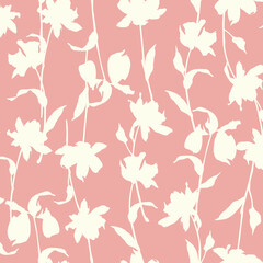 Fototapeta na wymiar Abstract floral pattern perfect for textile design,