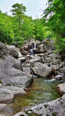 Beautiful scenery of Jiri Mountain in Korea