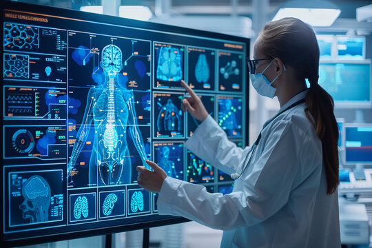 Doctors employ advanced data management techniques to organize analyze and interpret medical information for diagnosis and treatment.