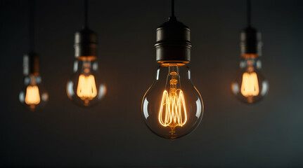 A bright idea in workshop. Light bulb concept. Business growth. Innovation. generative.ai