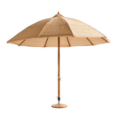 Straw beach umbrella