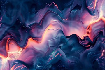Vivid holographic marble surface backdrop