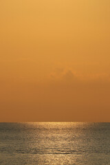 Sunset over the sea