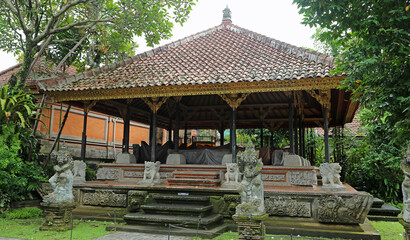 In the courtyard of Puri Saren Agung in Ubud, Bali - Indonesia