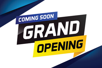 coming soon grand opening word concept vector illustration and 3d, web, mobile app, poster, banner, flyer, background, gift card, coupon, label, wallpaper

