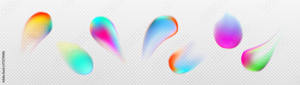 Poster blur gradient circle and abstract color gradation. grain noise on iridescent mesh blob. holographic 