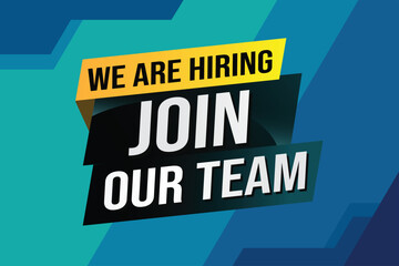 we are hiring join our team word concept vector illustration with modern futuristic 3d style for landing page template ui web mobile app poster banner flyer background gift card coupon label wallpaper