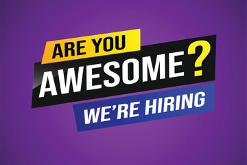 Are you awesome word concept vector illustration  and 3d style, landing page, template, ui, web, mobile app, poster, banner, flyer, background, gift card, coupon, label, wallpaper

