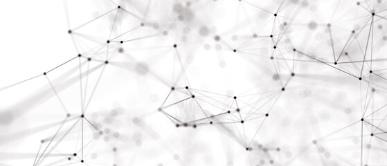 Abstract futuristic - technology with polygonal shapes on white background. Design digital technology concept.