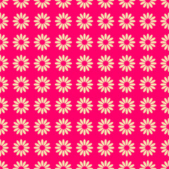 Seamless decorative pattern with flowers wallpaper festive  birthday background art decor design for textile, paper