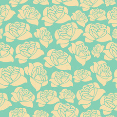 Seamless decorative pattern with flowers wallpaper festive  birthday background art decor design for textile, paper