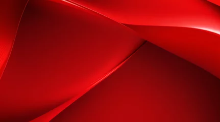 Deurstickers fondo rojo abstracto con bordes grunge negros, formas triangulares en capas transparentes rojas con ángulos y diseño de patrones geométricos en un diseño de fondo moderno y elegante © Fabian