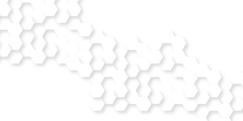 Abstract background with hexagons Abstract hexagon polygonal pattern background vector. seamless bright white abstract honeycomb background.	
