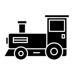 Illustration of Train Toy design Glyph Icon