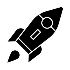 Obraz premium Illustration of Rocket Toy design Glyph Icon