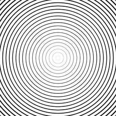 Abstract concentric circle background. line pattern design. Monochrome graphic. Circle for sound waves. vector illustration