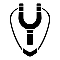 Illustration of Catapult design Glyph Icon