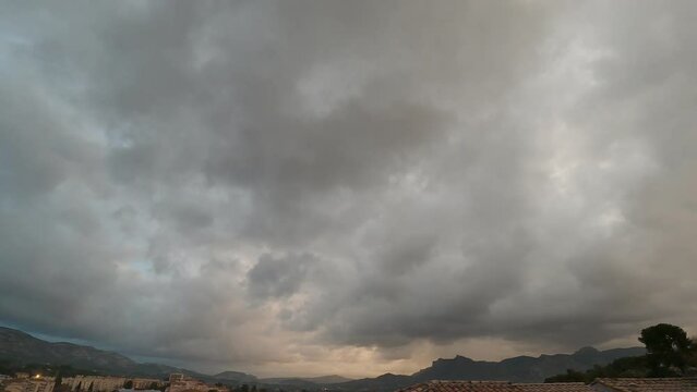 Storm clouds timelapse