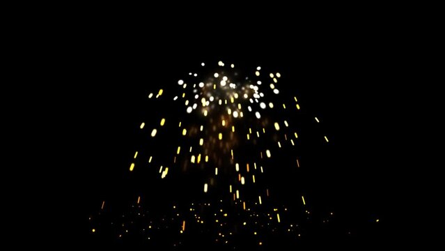 fire sparks explosion with alpha channel
