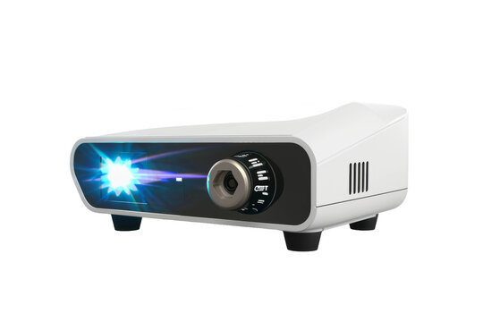 Multimedia Projector Isolated on Transparent Background