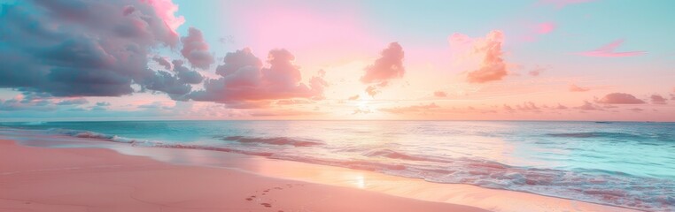 Obraz premium Sunset Over Beach