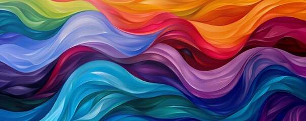 Fototapeta premium Abstract colorful wave patterns