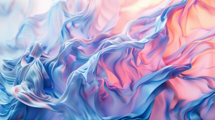 Fototapeta premium Abstract colorful fabric waves