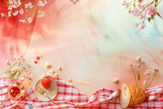 abstract background for National Picnic Day
