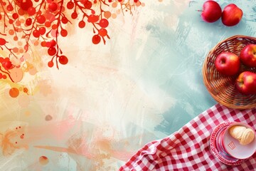 abstract background for National Picnic Day