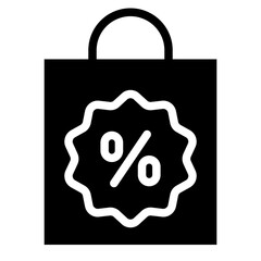 Shopping discount offer icon 