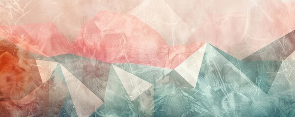 Abstract geometric background with pastel colors