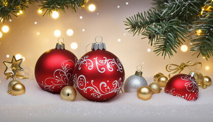 Obraz na płótnie Canvas Christmas or happy new year background colorful background
