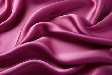 Fototapeta premium Closeup of rippled one color silk fabric Whole background Abstract background, AI generated