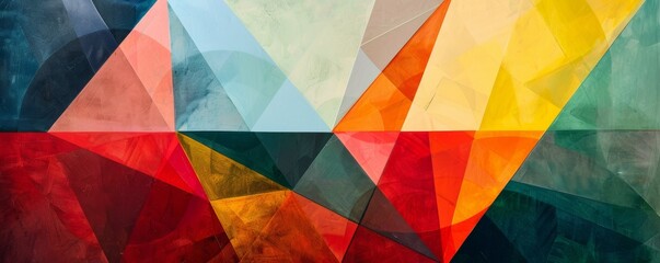 Abstract geometric multicolored background