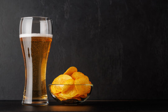 Beer and potato chips