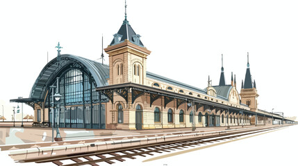 Fototapeta na wymiar Bordeaux France Platforms of main railway station Gar