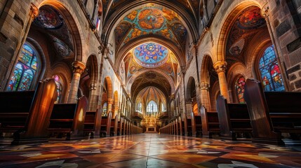 Obraz premium Symphony of Design: Captivating Images of Church Wall Ornaments and Decorative Artistry