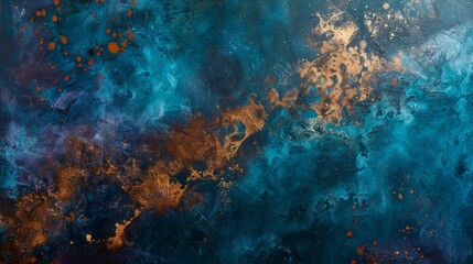 Abstract blue and orange texture