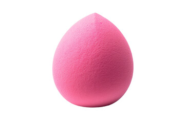 Obraz premium Pink Cloud: A Soft Sponge Resting on White Serenity. On a Clear PNG or White Background.