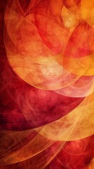 Abstract orange and red curves background